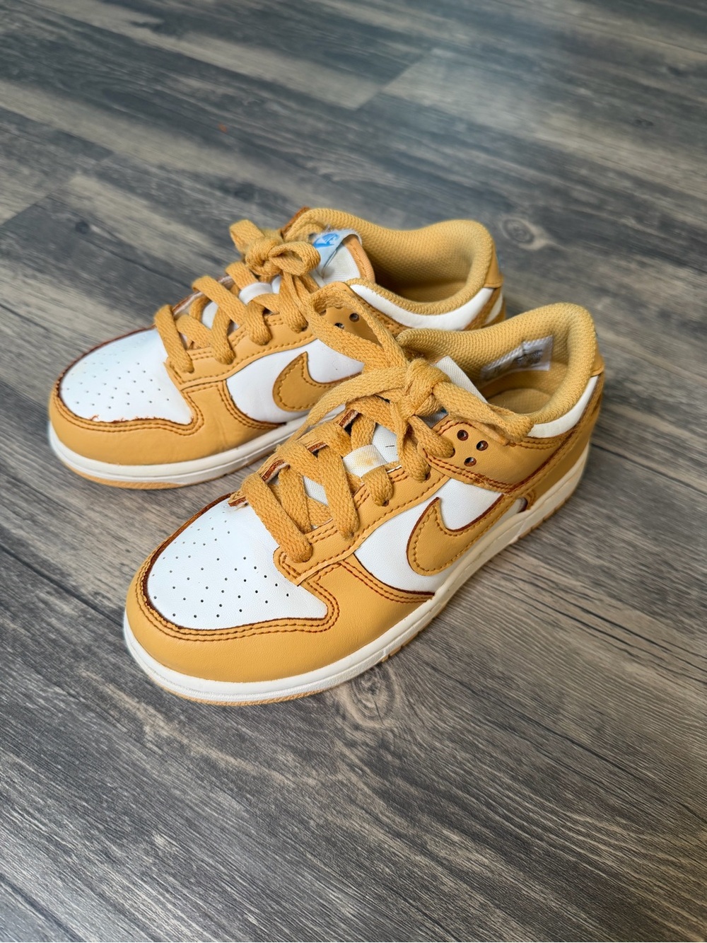 Nike Dunk Low PS Honeycomb Sail University Blue Kids 1Y FB9108-700 Sneakers